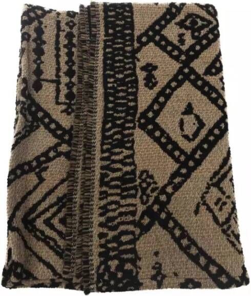 Alpha Studio Scandinavische Jacquard Sjaal Brown Dames