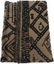 Alpha Studio Luxe Scandinavische Jacquard Dubbelzijdige Stola Brown Dames - Thumbnail 4