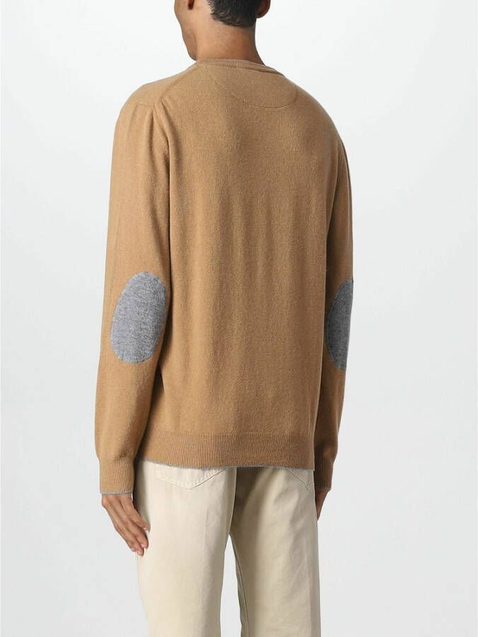 Altea Round-neck Knitwear Bruin Heren