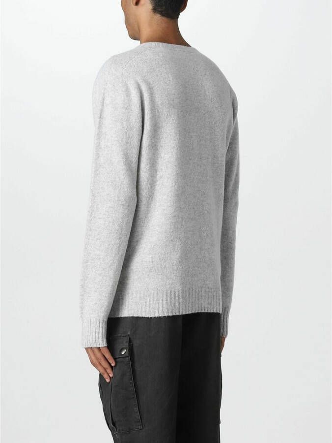 Altea Round-neck Knitwear Grijs Heren