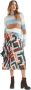 Alviero Martini 1a Classe Lange Rok in Klassieke Stijl Multicolor Dames - Thumbnail 2