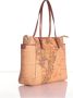 Alviero Martini 1a Classe Klassieke Geo Print Schouder Shopping Tas Brown Dames - Thumbnail 2