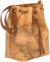 Alviero Martini 1a Classe Beige Bucket Tas met Geo Classic Kaartprint Beige Dames - Thumbnail 2