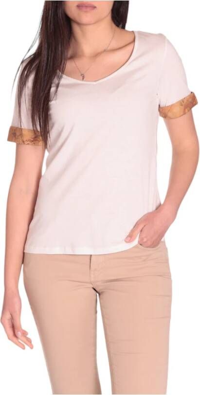 Alviero Martini 1a Classe T-Shirts Wit Dames