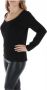 Alviero Martini 1a Classe Zwart Bedrukte V-Hals Gebreide Kleding voor Vrouwen Black Dames - Thumbnail 2