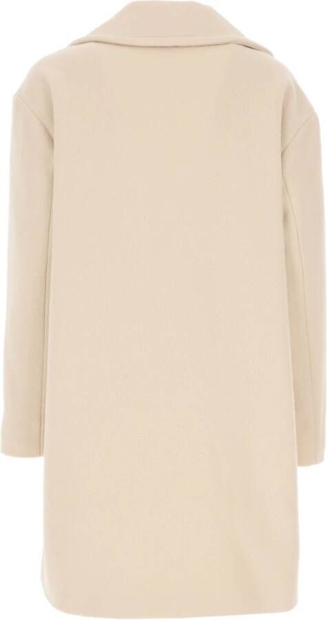 Alysi Double-Breasted Coats Beige Dames