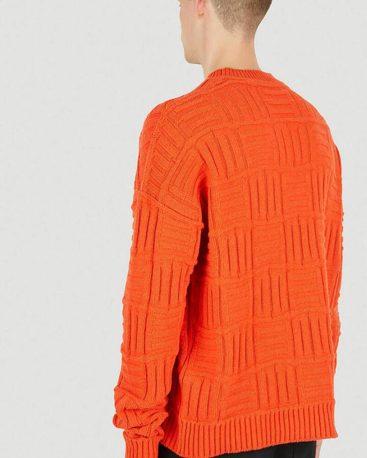 Ambush Oranje nylon blend oversize trui Oranje Heren