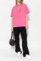 Ambush Roze katoenen oversized t-shirt Roze Dames - Thumbnail 2