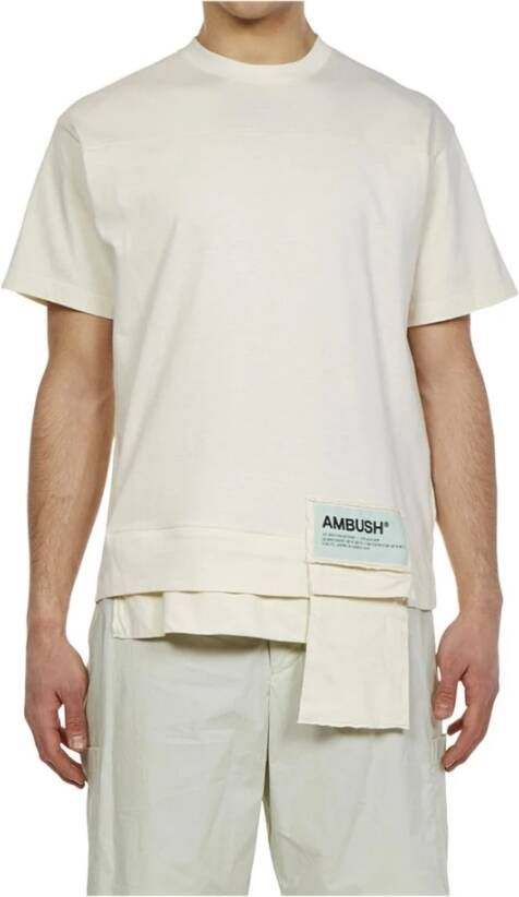AMBUSH T-shirt met gelaagde afwerking Wit - Foto 7