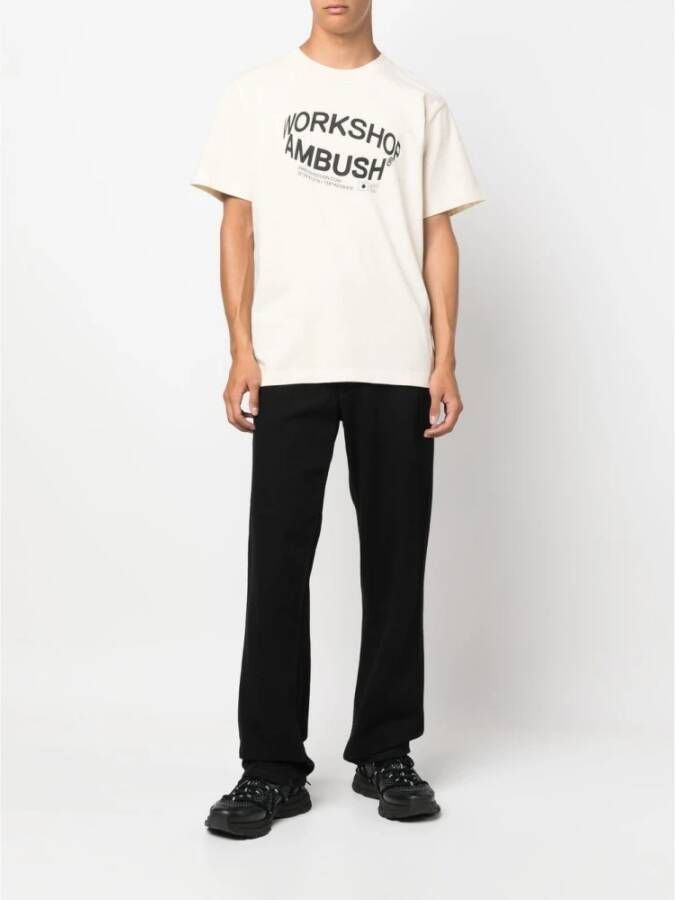AMBUSH T-shirt met grafische print OFF WHITE BLACK - Foto 3