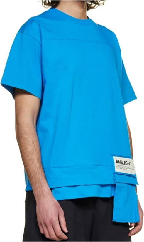 Ambush T-Shirts Blauw Heren
