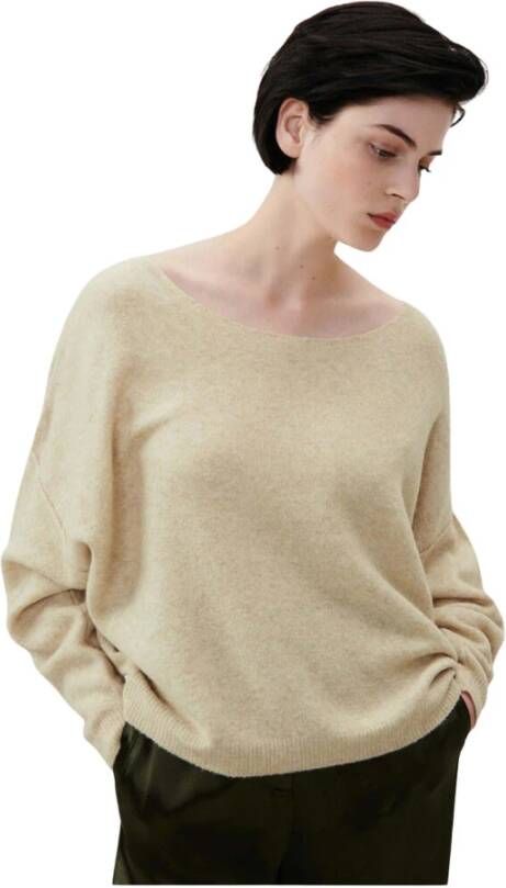 American vintage Damsville Sable Chine Trui Beige Dames