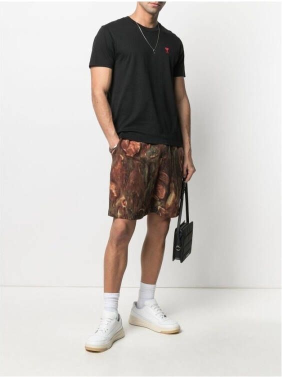 Ami Paris T-shirt Zwart Heren