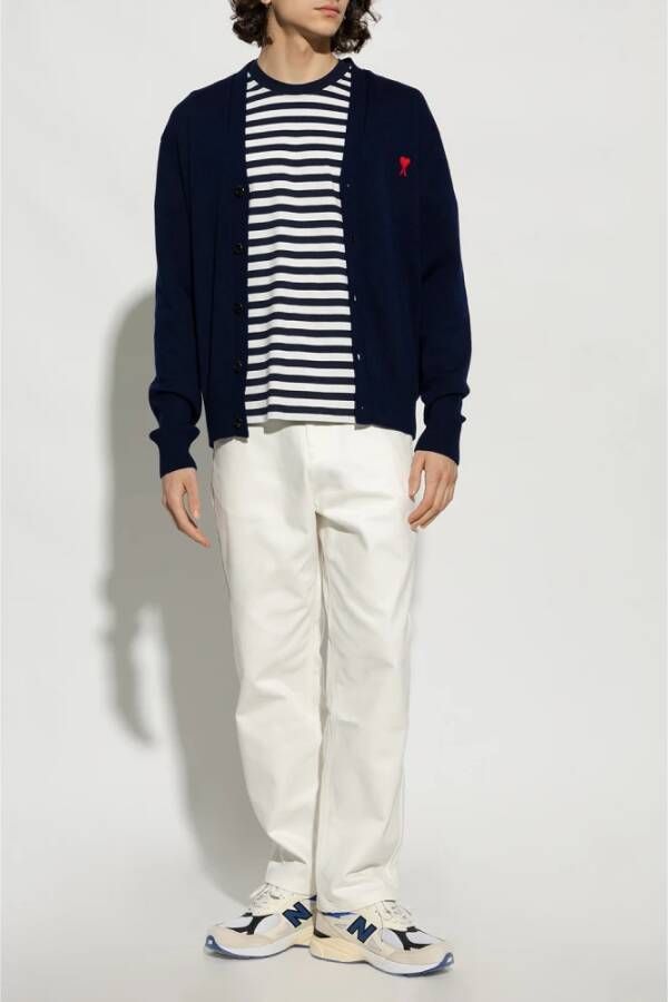 Ami Paris Cardigans Blauw Heren