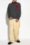 Ami Paris Logo Coltrui Sweater voor Vrouwen Gray Dames - Thumbnail 2