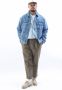 Ami Paris Denim Jackets Blauw Heren - Thumbnail 2