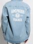 AMI Paris Shirtjack met logoprint Blauw - Thumbnail 3