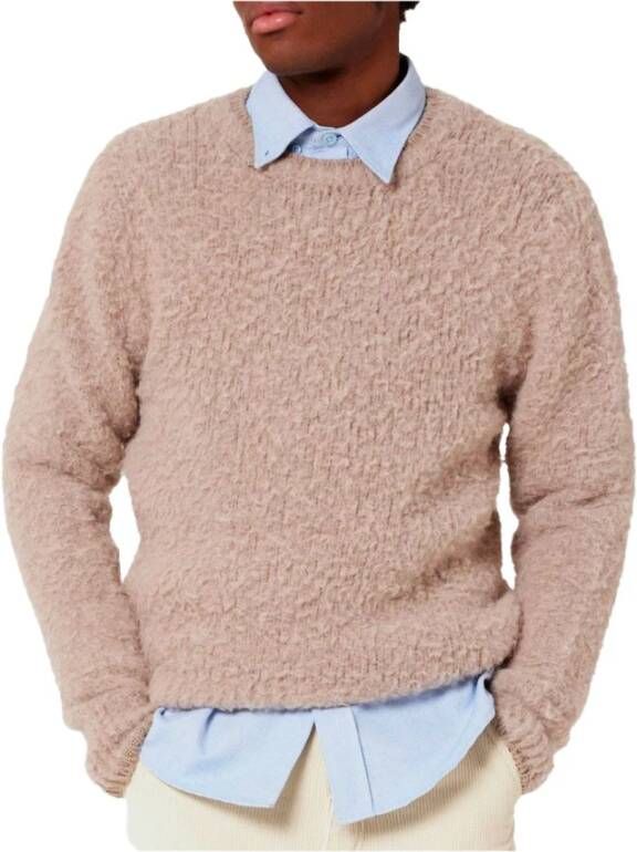 AMI Paris Trui met ronde hals Beige - Foto 6