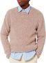 AMI Paris Trui met ronde hals Beige - Thumbnail 6