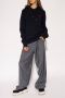 Ami Paris Black Tonal Ami de Coeur Hoodie Black - Thumbnail 4