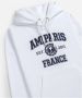 Ami Paris Sportieve Heren Hoodie met Logo Print White Heren - Thumbnail 2