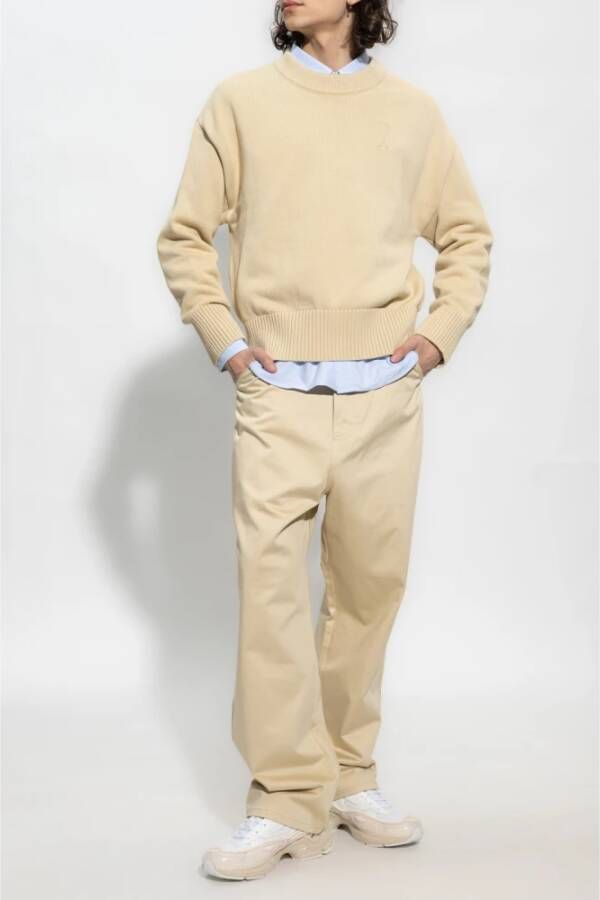 AMI Paris Straight jeans Beige - Foto 6
