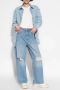 AMI Paris Shirtjack met logoprint Blauw - Thumbnail 5