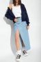 AMI Paris Hoodie met geborduurd logo Blauw - Thumbnail 2