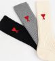 Ami Paris Heart Sock Stijlvolle en comfortabele herensokken Multicolor - Thumbnail 6