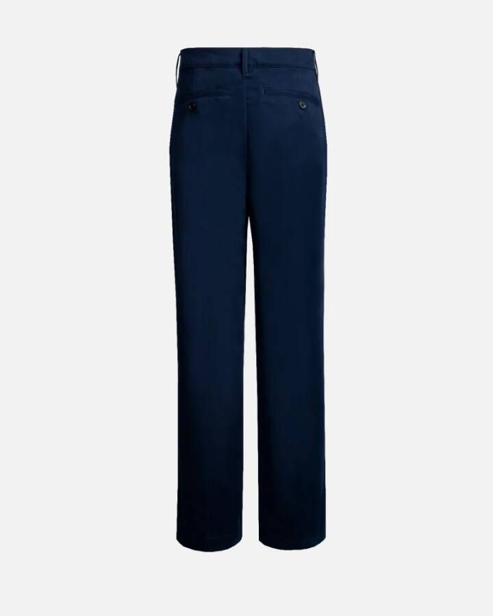 Ami Paris Straight Trousers Blauw Heren
