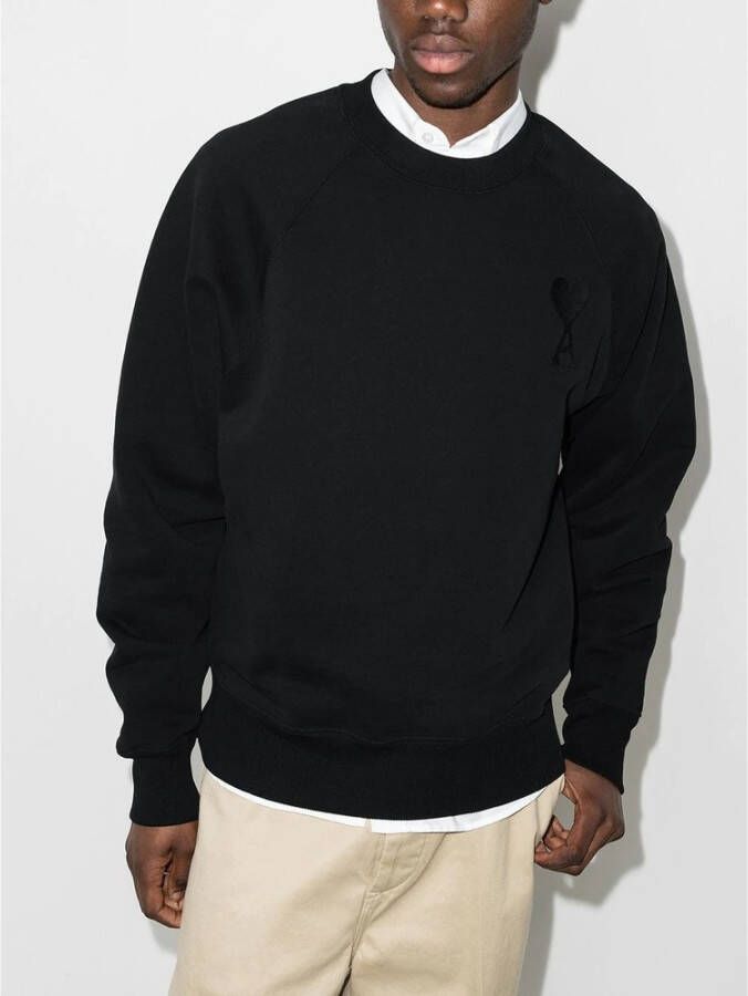 Ami Paris Sweatshirt Zwart Heren