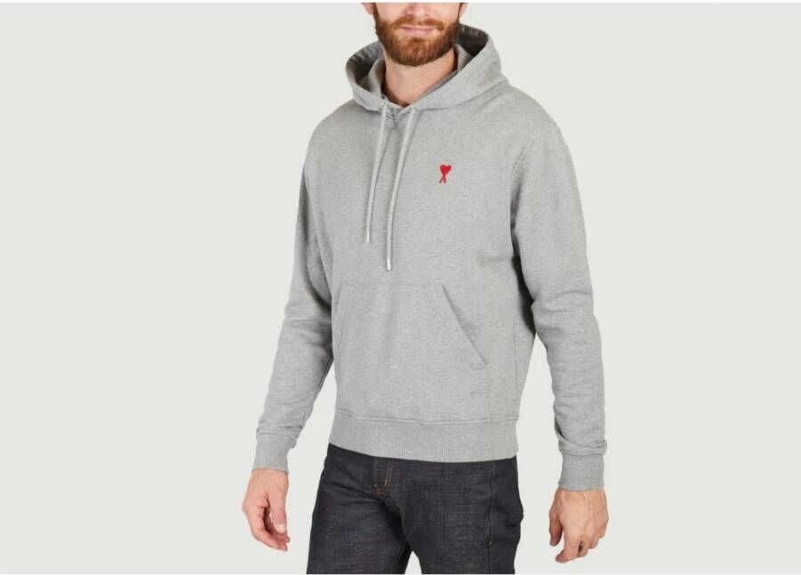 AMI Paris Ami de Coeur hoodie van biologisch katoen Grijs - Foto 3