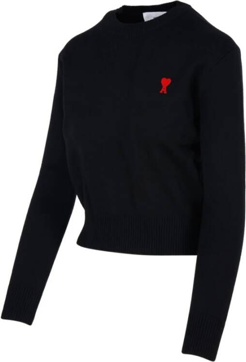 AMI Paris Trui met geborduurd logo Zwart - Foto 6