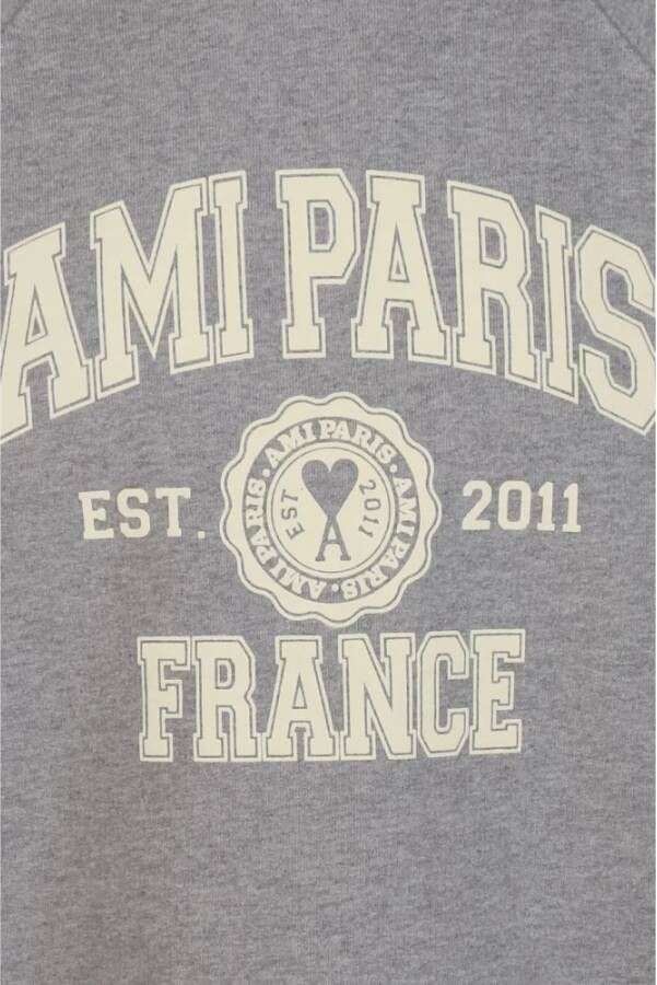 AMI Paris Sweater met logoprint Grijs - Foto 7