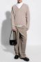 AMI Paris Trui met V-hals Beige - Thumbnail 4