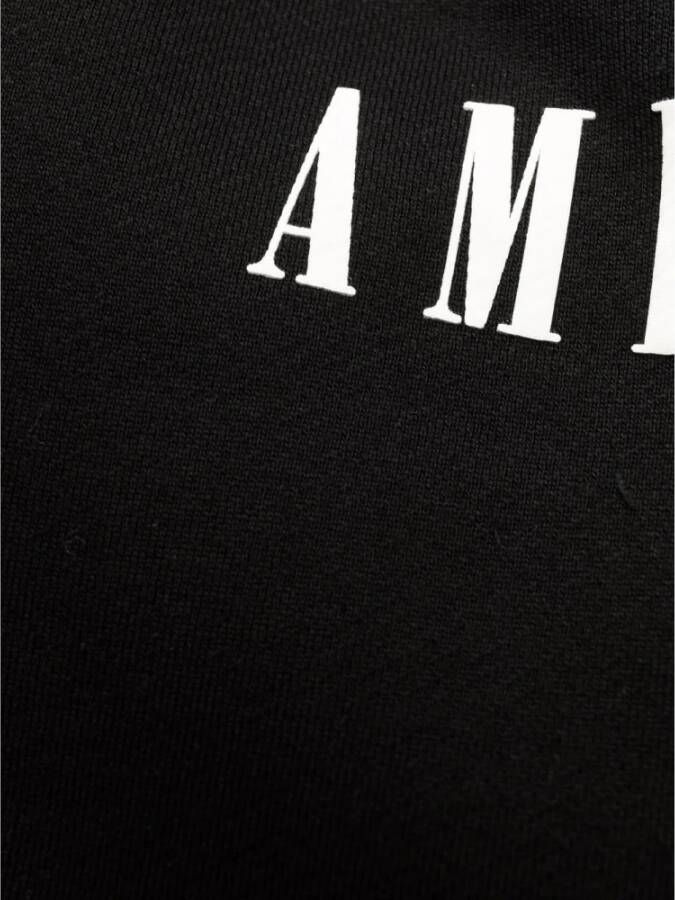 Amiri Zwarte katoenen joggingbroek met logo print Zwart Heren