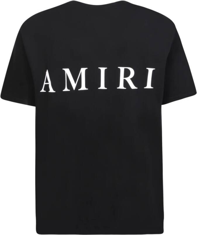 Amiri Zwart T-Shirt met Logo Print Zwart Heren
