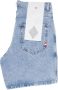 Amish Denim Bermuda Shorts met Vier Zakken Blauw Heren - Thumbnail 5