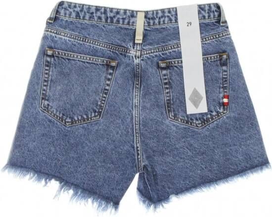 Amish Denim Shorts Blauw Dames