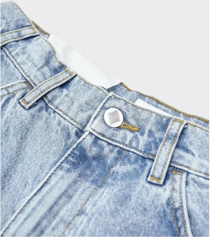 Amish Denim Shorts Blauw Dames