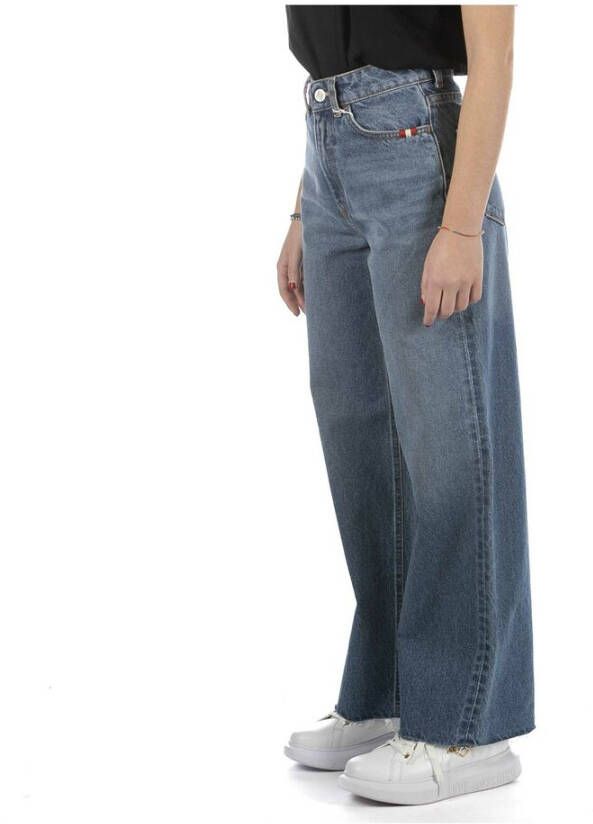 Amish Loose-fit Jeans Blauw Dames