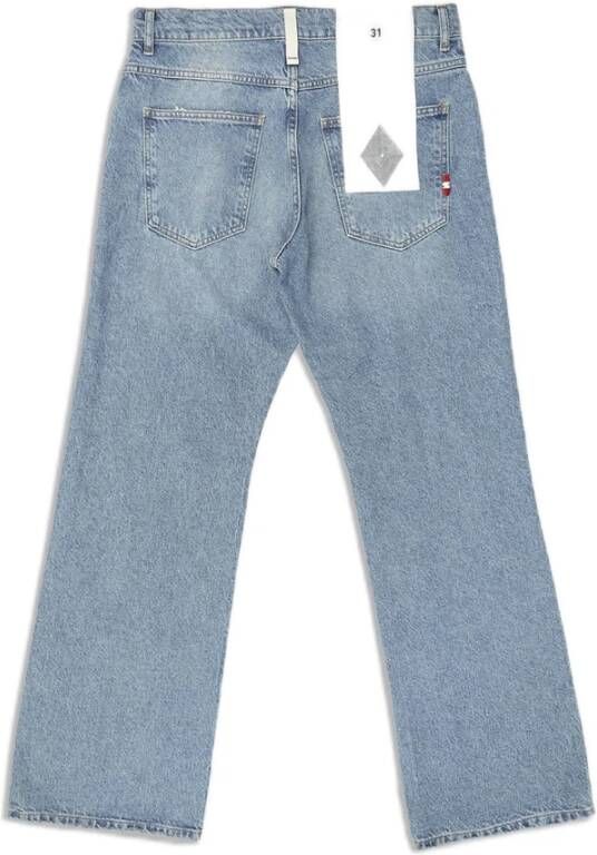 Amish Straight Jeans Blauw Heren