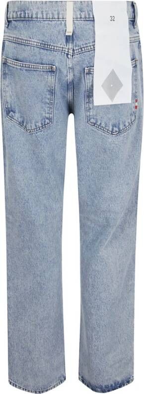 Amish Straight Jeans Blauw Heren