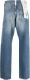 Amish Straight Jeans Blauw Heren - Thumbnail 2