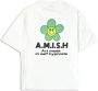 Amish Grafische Print Katoenen T-Shirt White Heren - Thumbnail 2