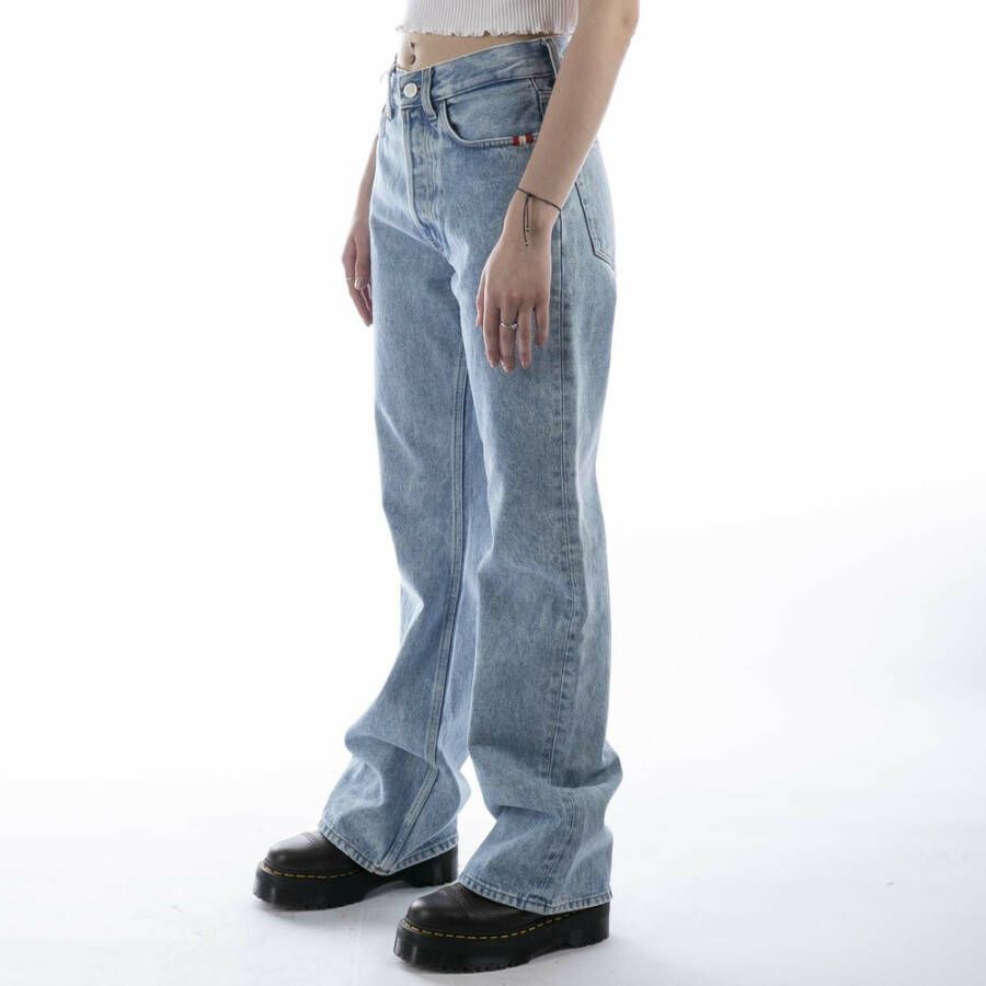 Amish Wide Jeans Blauw Dames