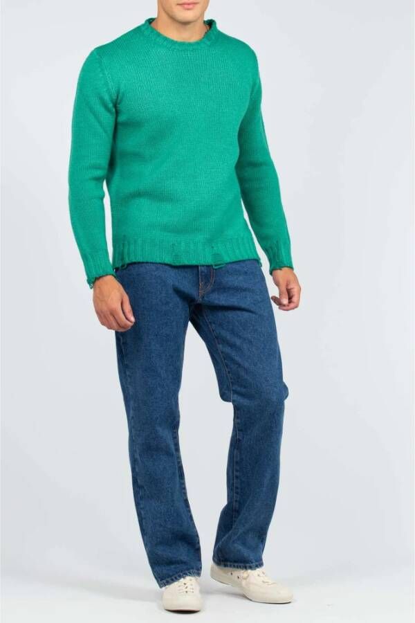 Amish Wide Jeans Blauw Heren