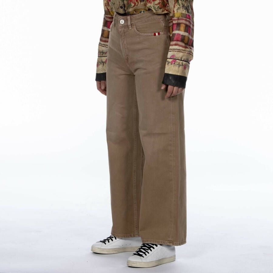 Amish Wide Trousers Bruin Dames