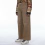 Amish Rode Baksteen Wijde Pijp Jeans Brown Dames - Thumbnail 2