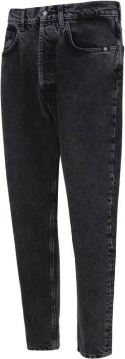 Amish Zwarte Denim Jeans Zwart Heren